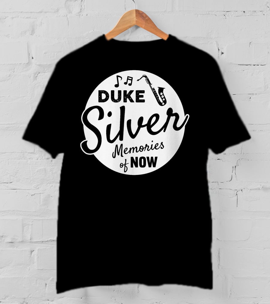 Duke Silver Memories Of Now Music Note Saxophone Circle T-Shirt