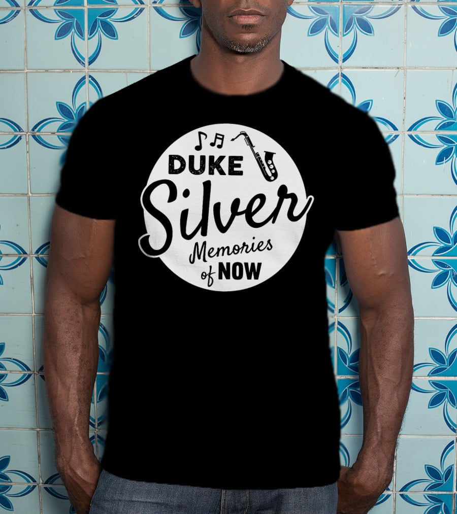 Duke Silver Memories Of Now Music Note Saxophone Circle T-Shirt