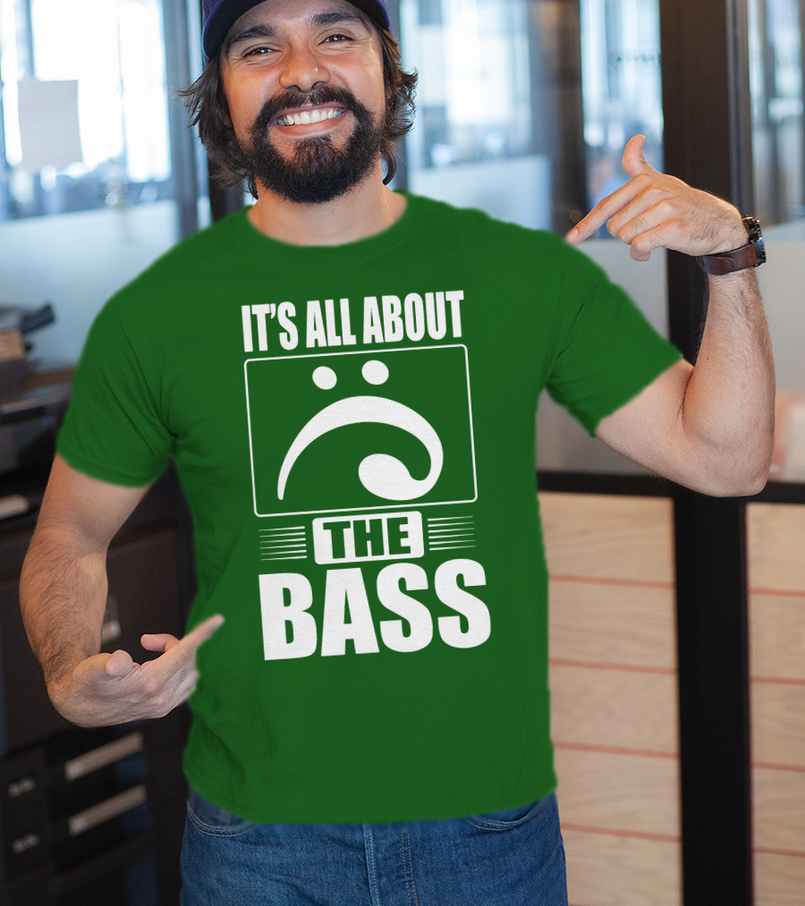 It's All About The Bass Clef Symbol Music Note T-Shirt