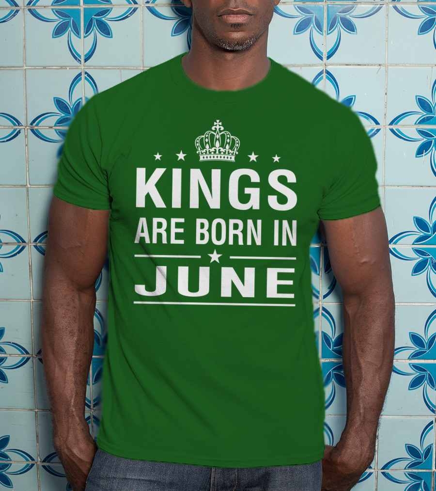 June Kings Birthday Crown Stars T-Shirt