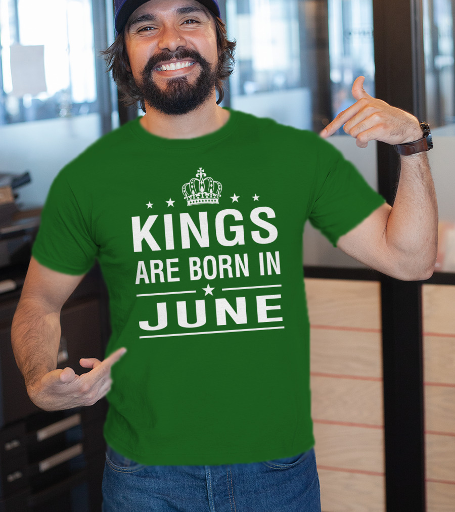 June Kings Birthday Crown Stars T-Shirt
