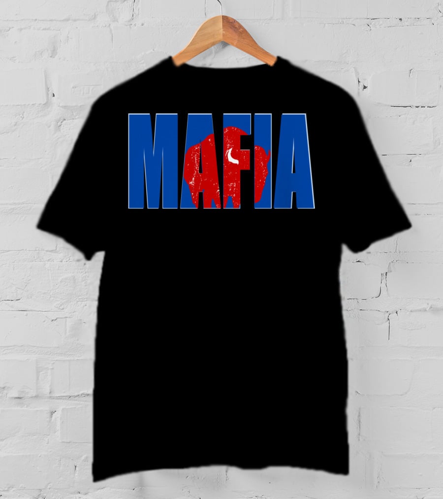 Buffalo Bills Mafia Fan Football Red Blue T-Shirt