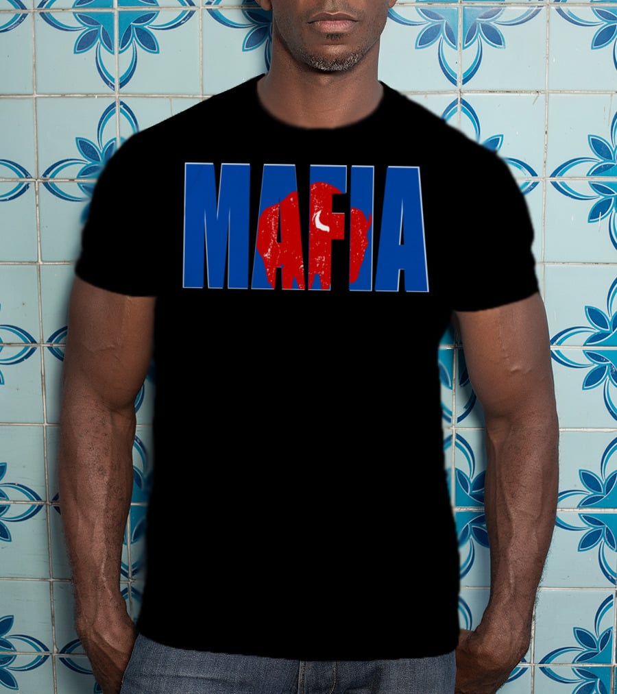 Buffalo Bills Mafia Fan Football Red Blue T-Shirt
