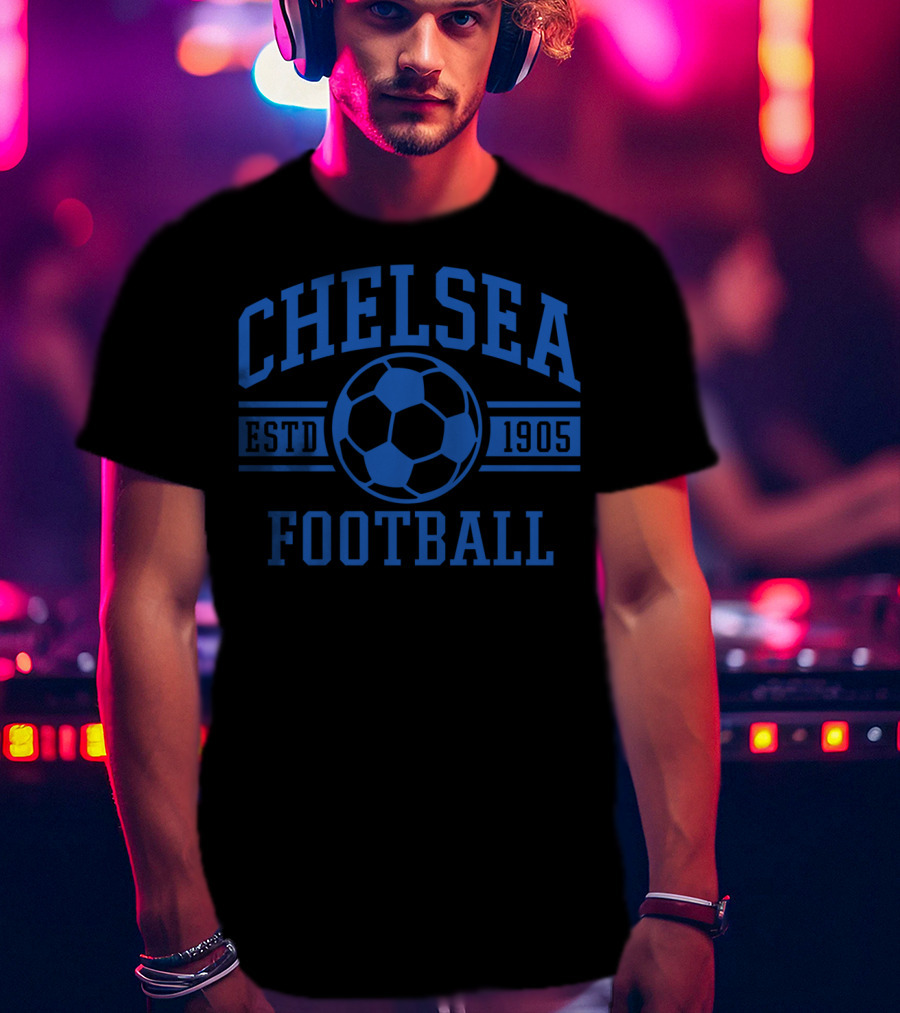 Chelsea Football Estd 1905 Blue Soccer T-Shirt