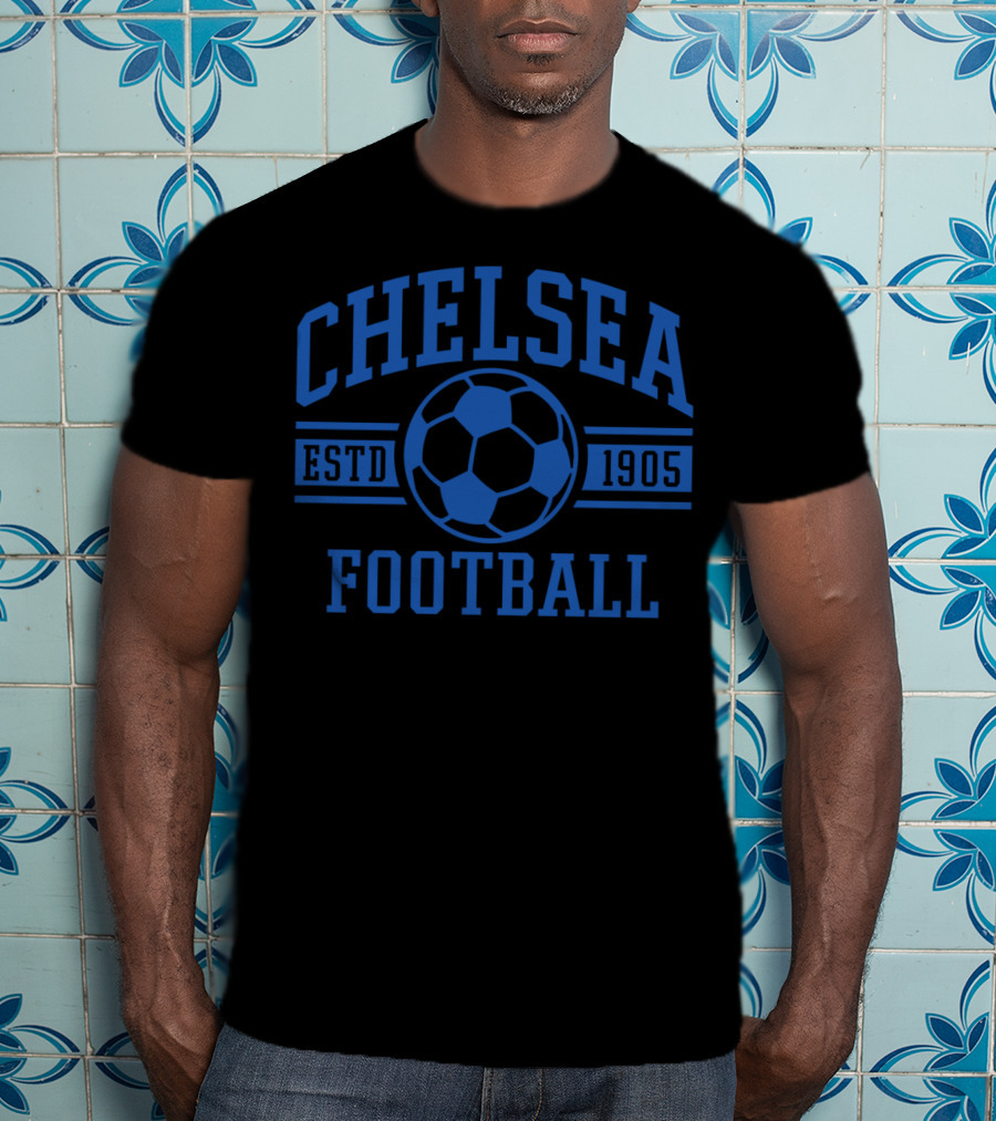 Chelsea Football Estd 1905 Blue Soccer T-Shirt