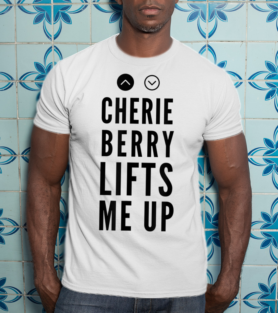 Cherie Berry Lifts Me Up Arrow Buttons T-Shirt
