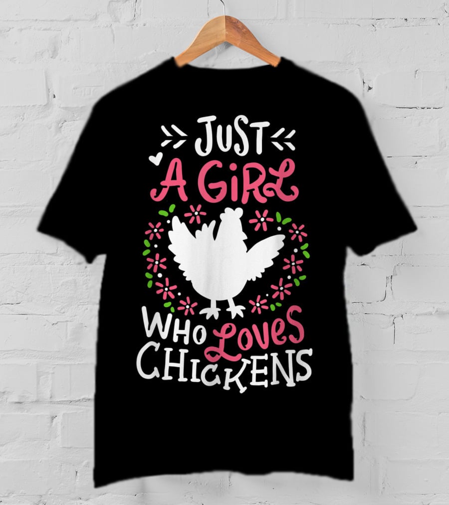 Just A Girl Who Loves Chickens Cute Dress T-Shirt