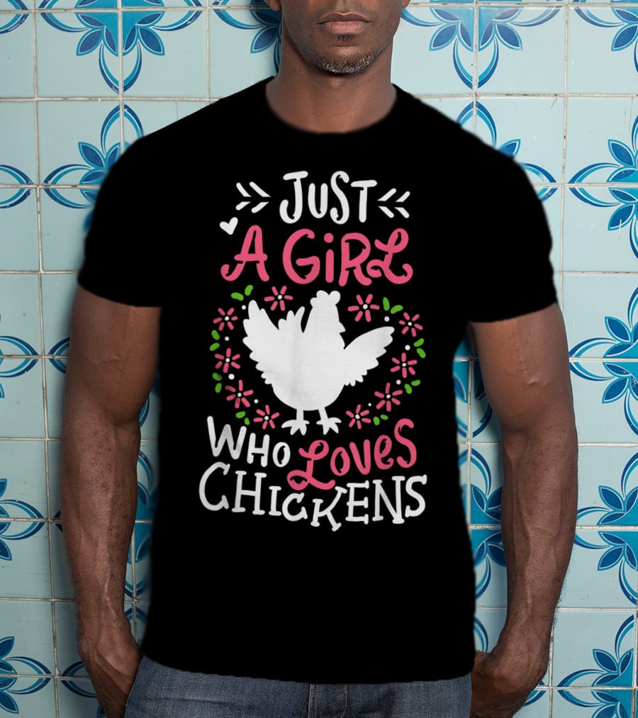 Just A Girl Who Loves Chickens Cute Dress T-Shirt