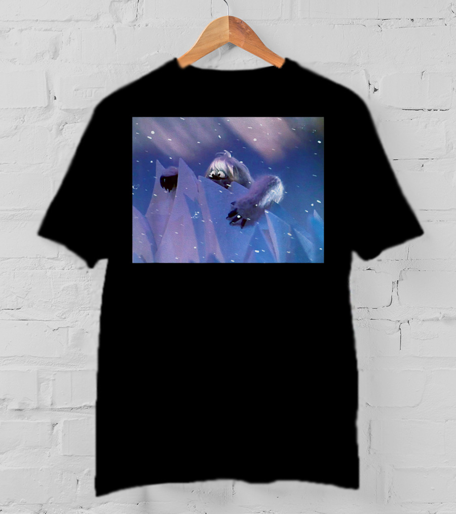 Classic Christmas Special Abominable Snowman Winter Scene Rugged Snowy Mountains T-Shirt