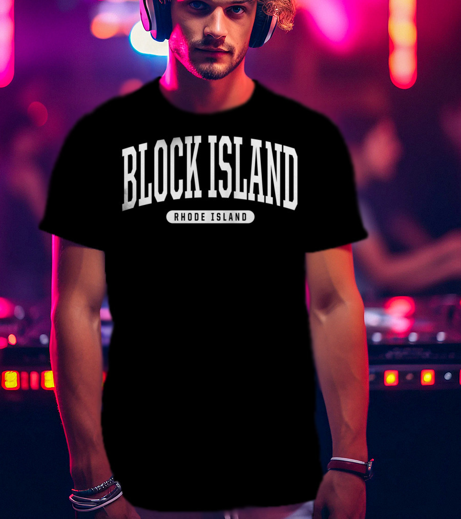Block Island Rhode Island College T-Shirt