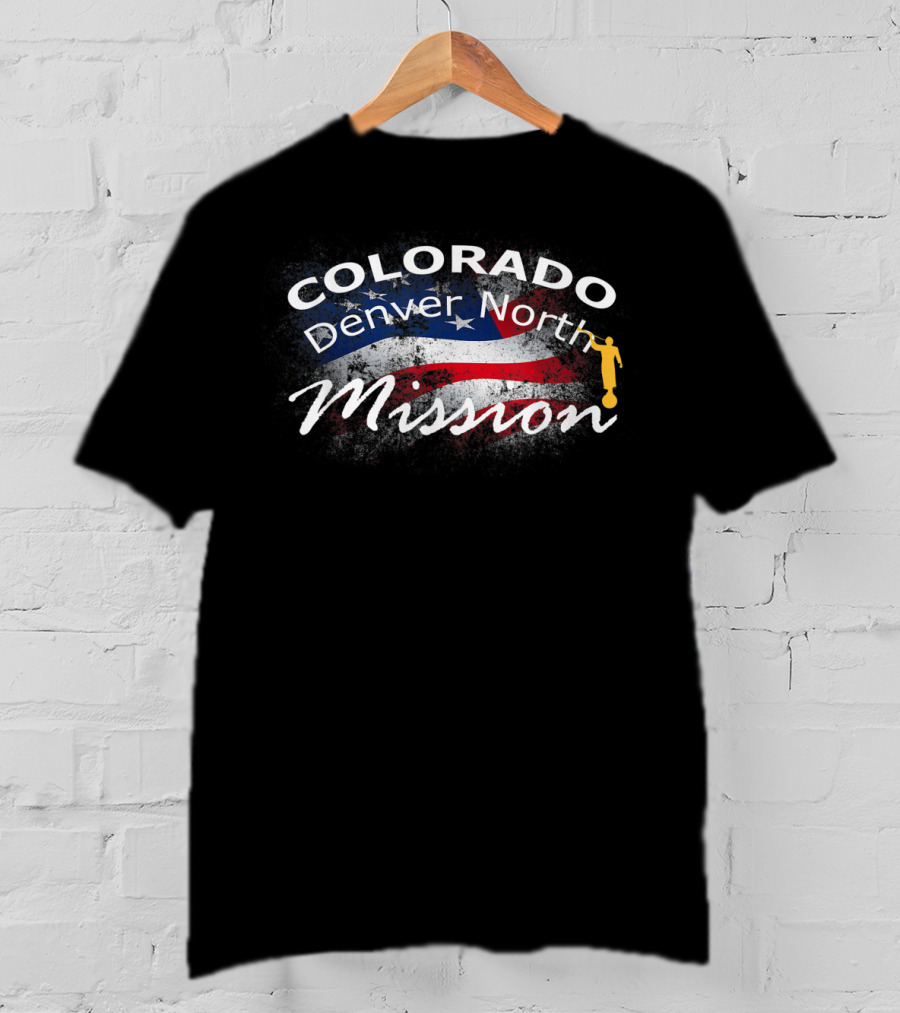 Colorado Denver North Mission USA Flag T-Shirt