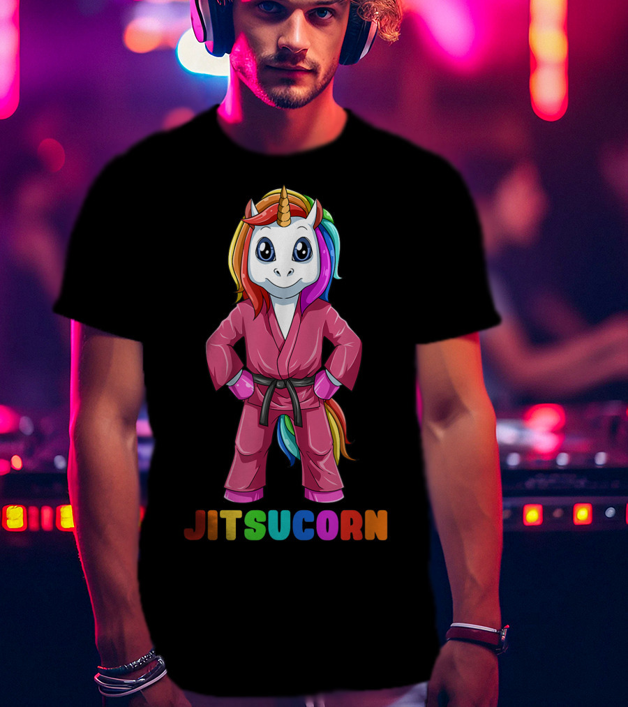 Jitsucorn Cute Unicorn Brazilian Jiujitsu Bjj T-Shirt