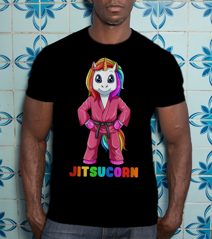 Jitsucorn Cute Unicorn Brazilian Jiujitsu Bjj T-Shirt