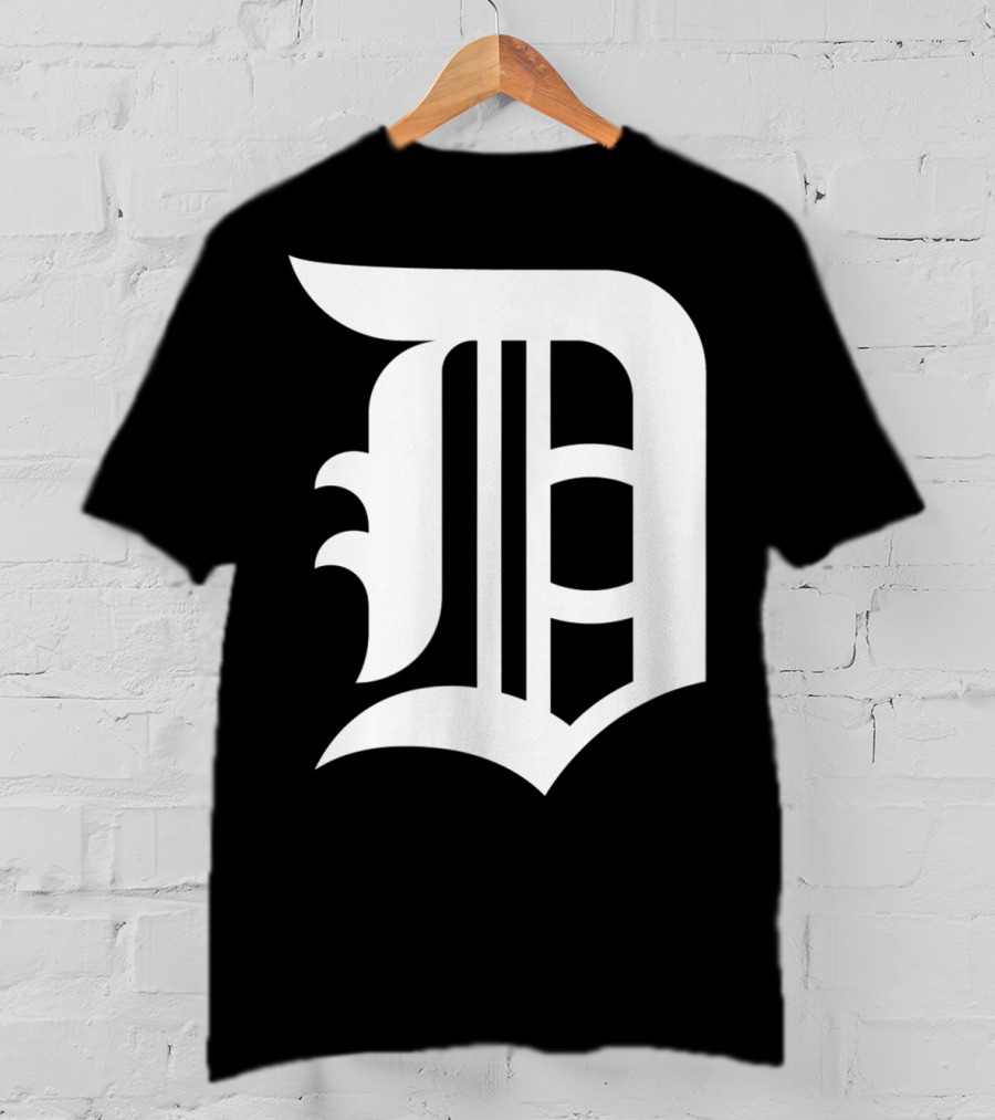 Detroit Baseball D Vintage Michigan Bengal T-Shirt