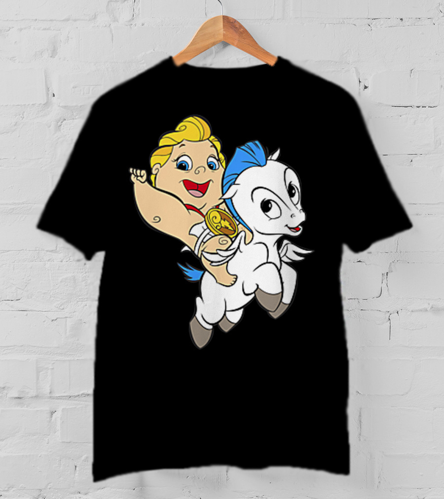 Disney Baby Hercules Riding Pegasus Iconic Image T-Shirt