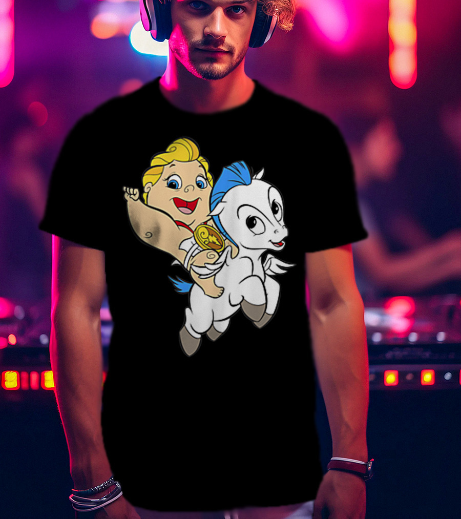 Disney Baby Hercules Riding Pegasus Iconic Image T-Shirt