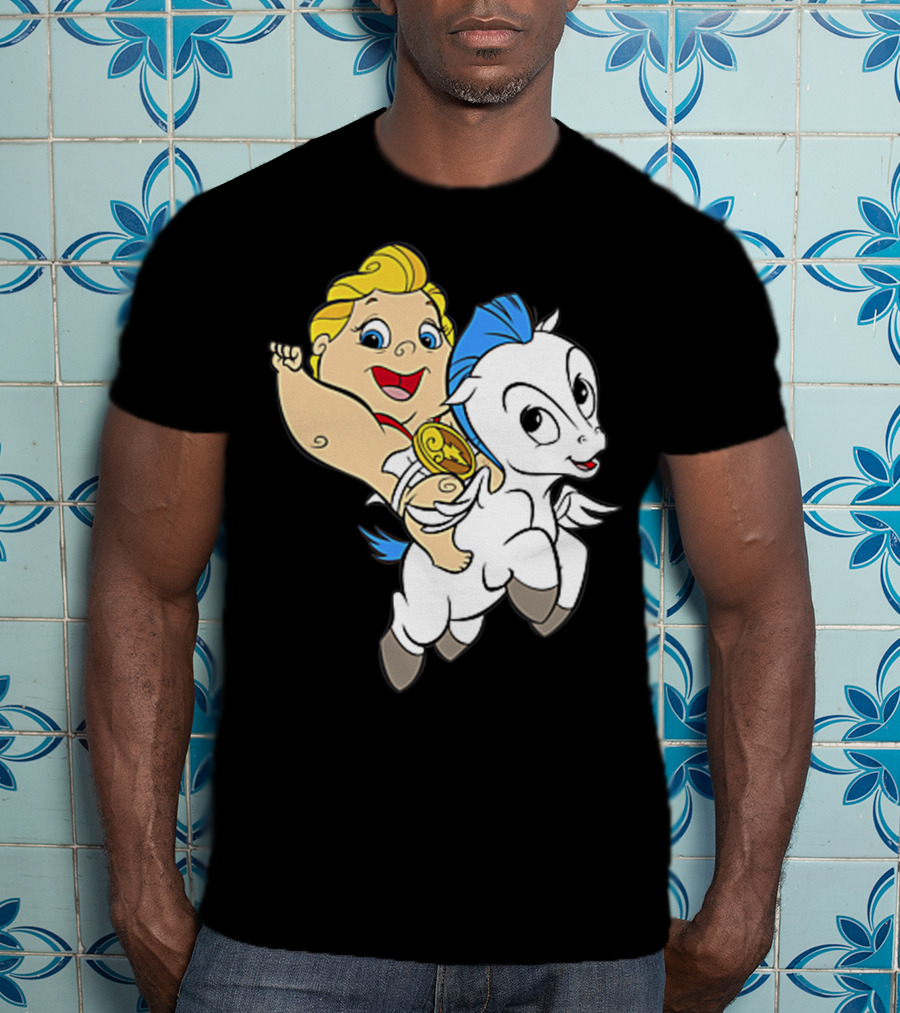 Disney Baby Hercules Riding Pegasus Iconic Image T-Shirt