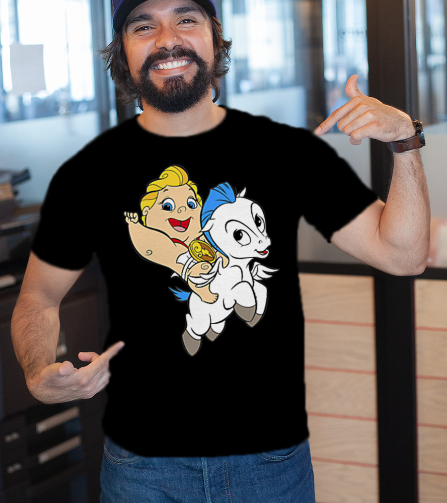 Disney Baby Hercules Riding Pegasus Iconic Image T-Shirt