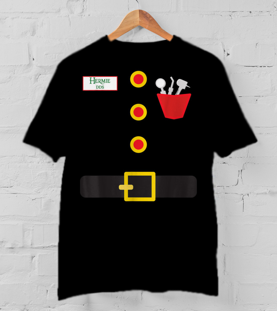 Hermie DDS Elf Costume Dentist Tools Belt T-Shirt