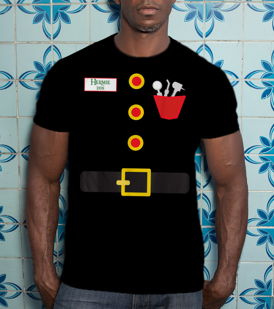Hermie DDS Elf Costume Dentist Tools Belt T-Shirt