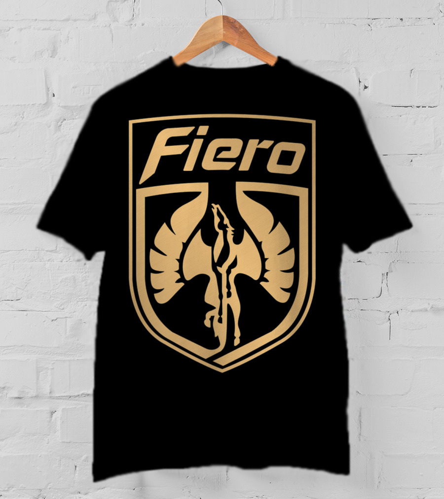 Fiero Emblem Golden Winged Creature Shield T-Shirt