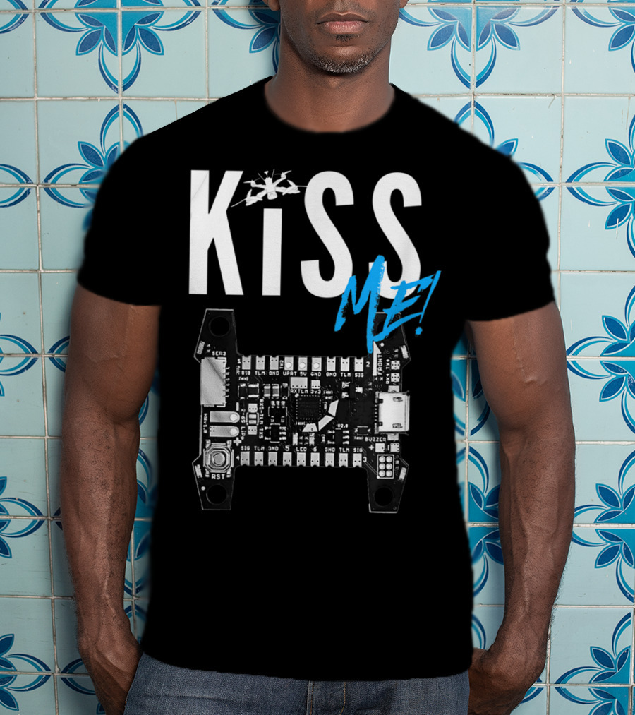 Kiss Me FPV Drone Flight Controller Circuit Board T-Shirt