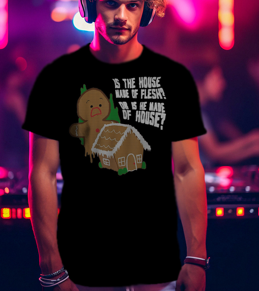 Funny Animation Cute Comics Gingerbread House Paradox T-Shirt