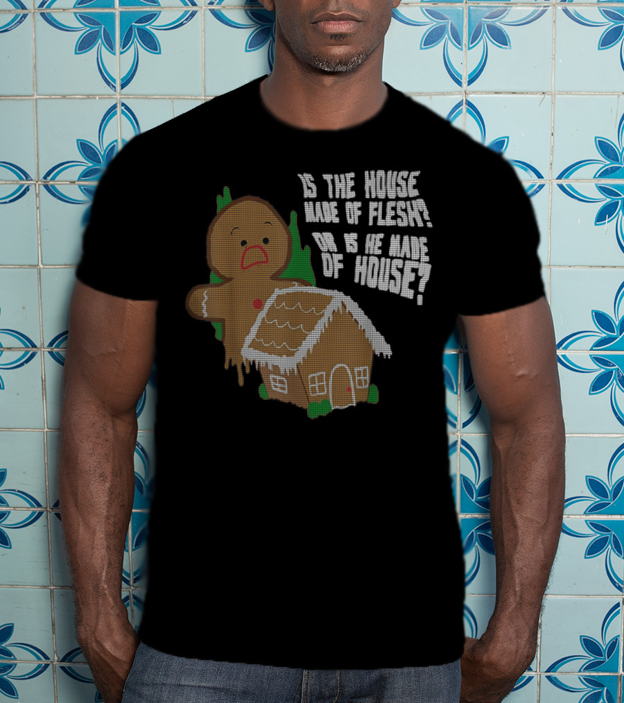 Funny Animation Cute Comics Gingerbread House Paradox T-Shirt