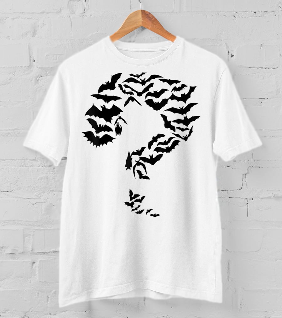 Funny Sheldon Nerdy Comic Bats Forming Question Mark T-Shirt
