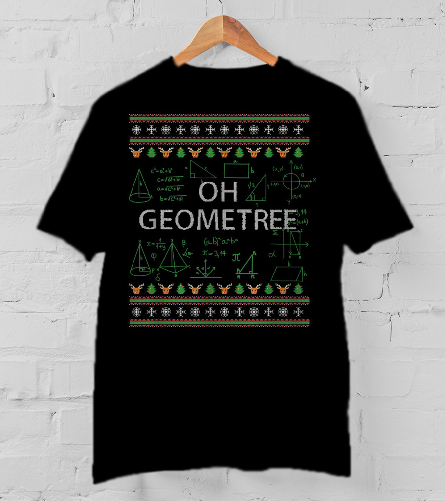 OH GEOMETREE Math Formulas Christmas T-Shirt