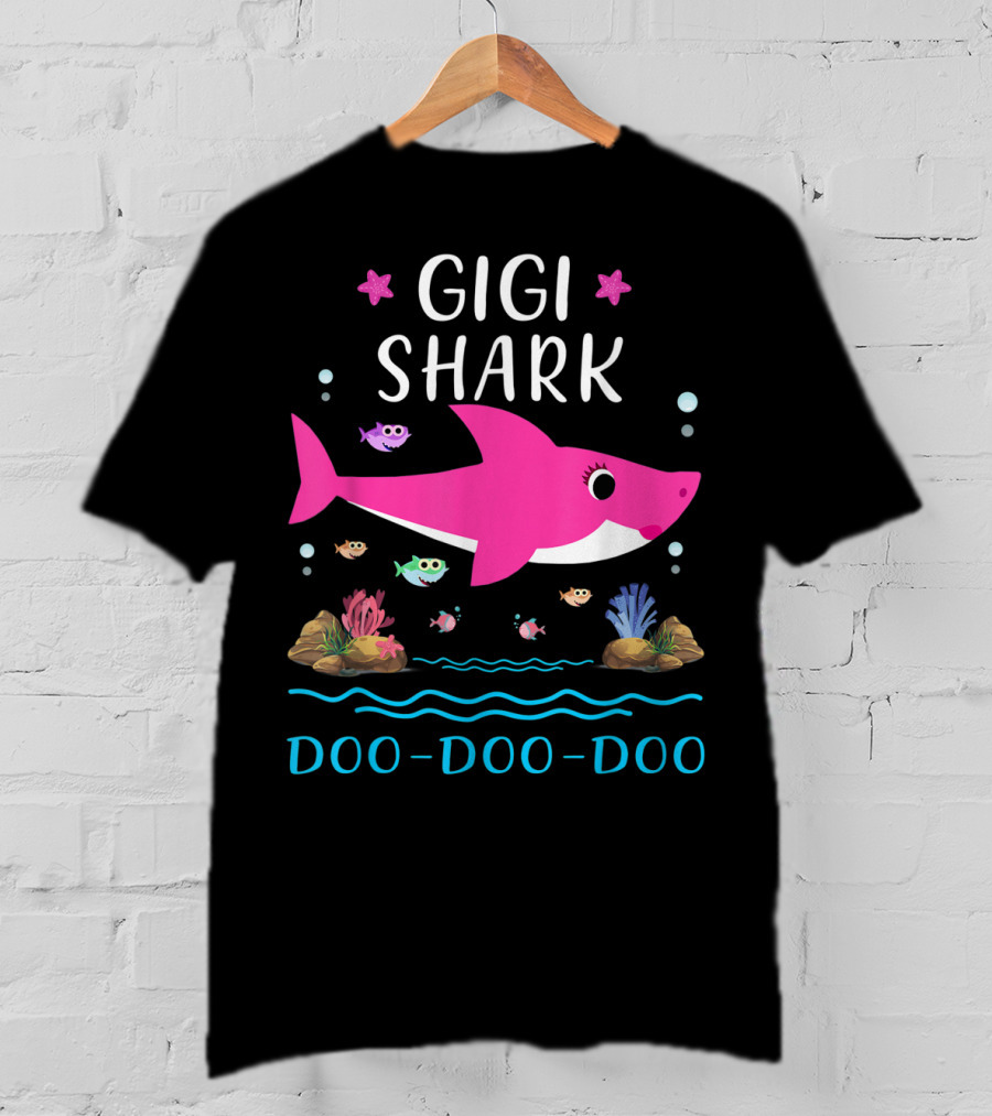 Gigi Shark Doo Doo Doo Family Matching Shark T-Shirt