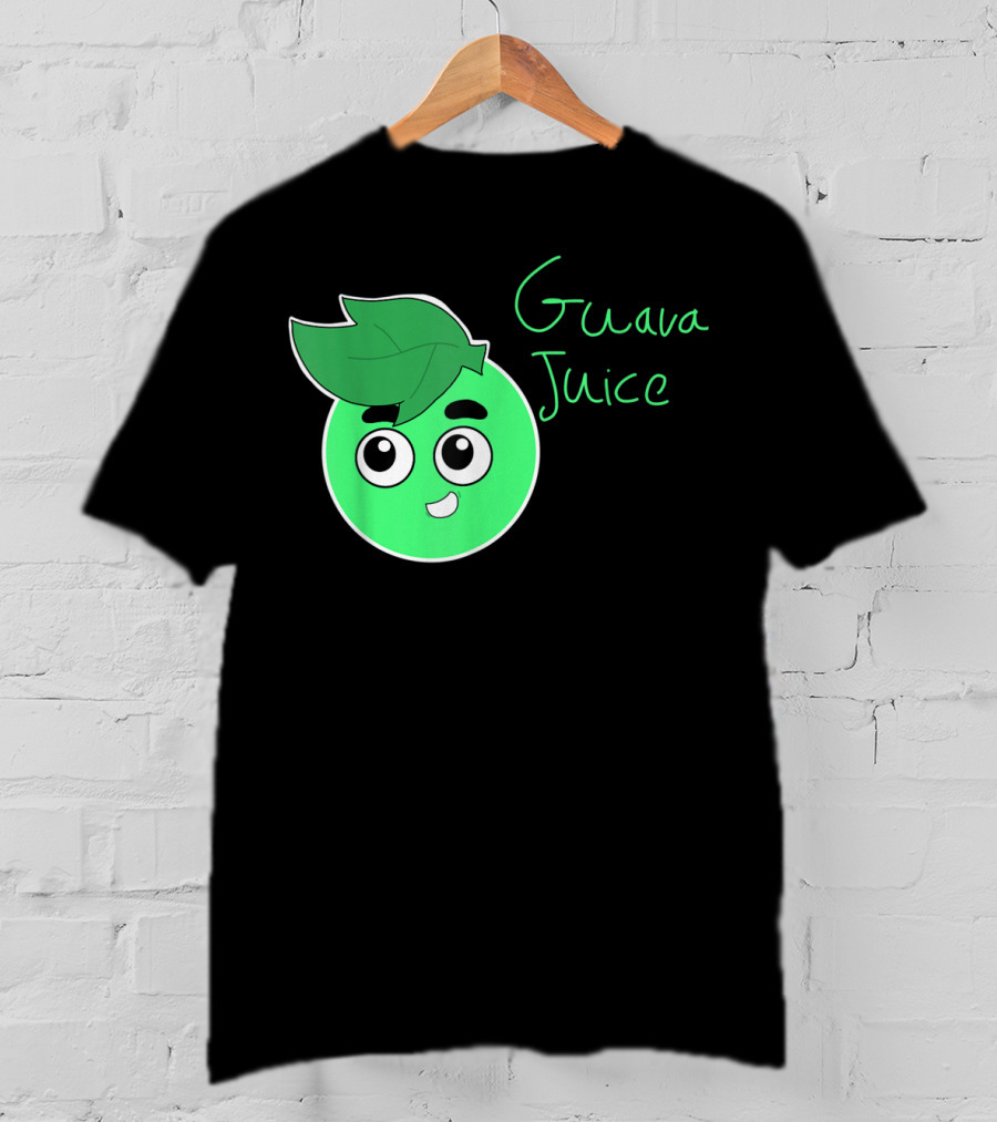 Guava Juice Green Cute Cartoon Face Youth T-Shirt