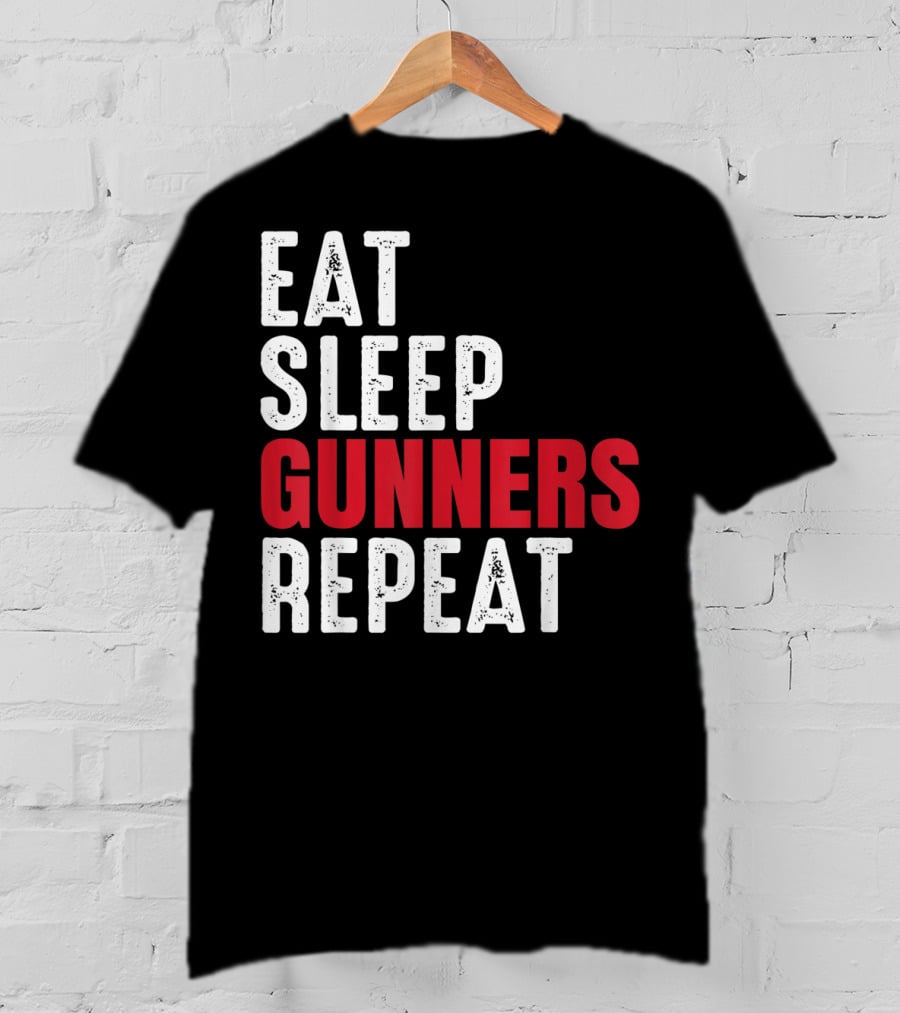 Eat Sleep Gunners Repeat T-Shirt