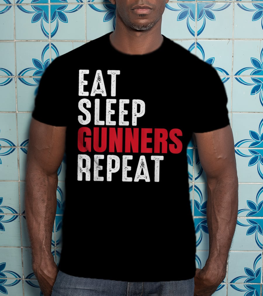 Eat Sleep Gunners Repeat T-Shirt