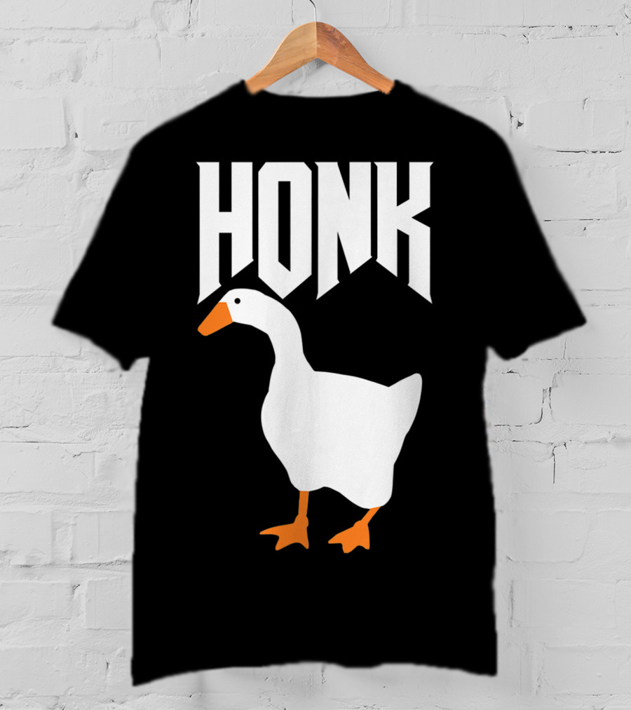 Honk Goose Funny Video Gamer Untitled Goose Game T-Shirt