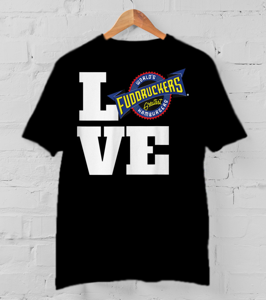 LOVE World's Greatest Hamburgers Fuddruckers T-Shirt