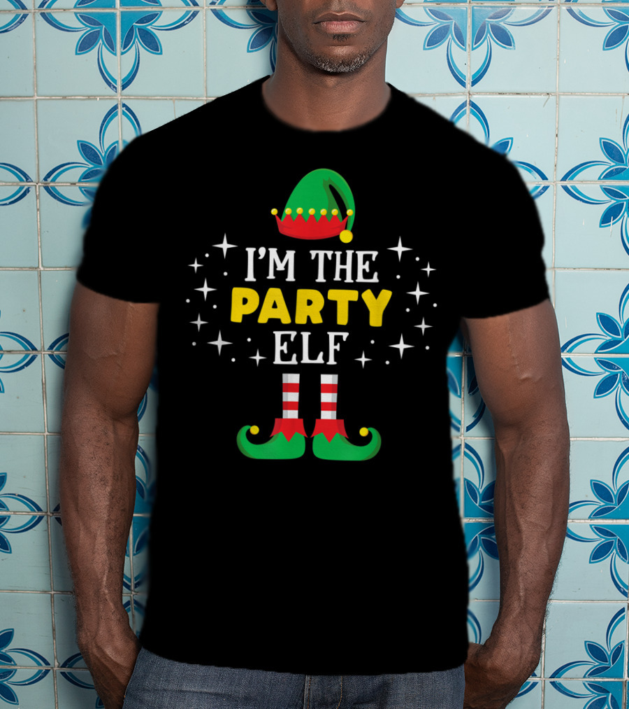 I'm The Party Elf Funny Xmas Family Festive T-Shirt