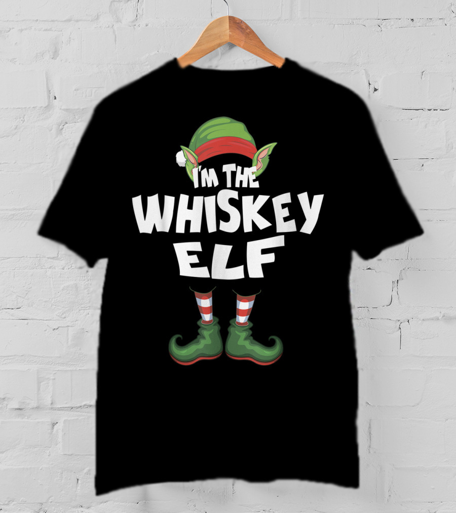 I'm The Whiskey Elf Christmas Family Holiday T-Shirt