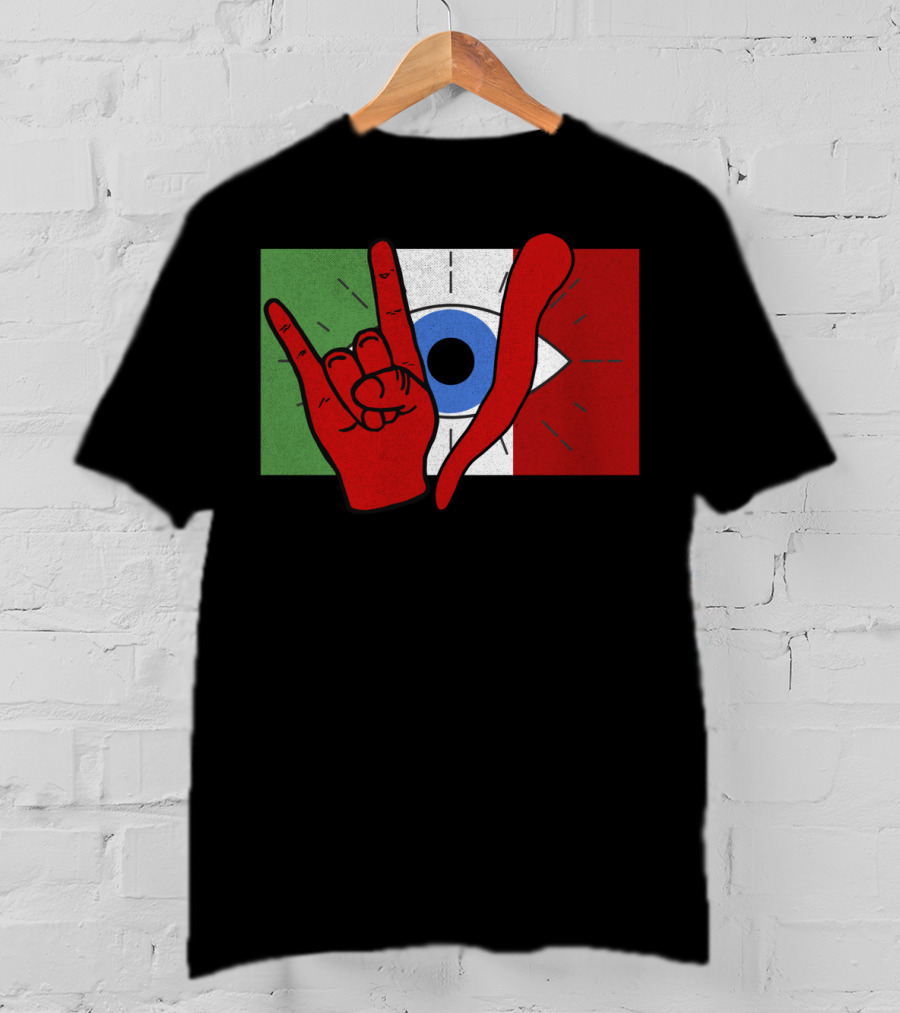 Italian Evil Eye Il Malocchio Maloik Hand Gesture T-Shirt