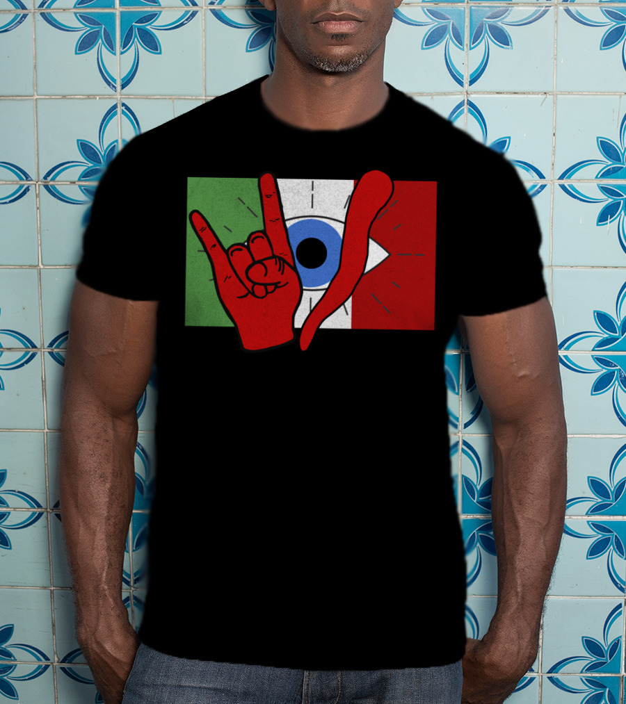 Italian Evil Eye Il Malocchio Maloik Hand Gesture T-Shirt