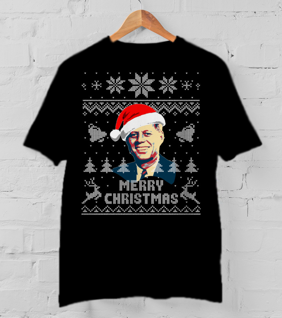 John Kennedy Merry Christmas Santa T-Shirt
