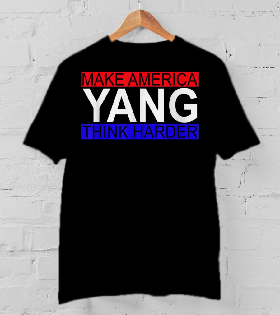 Make America Yang Think Harder Andrew Yang Math T-Shirt