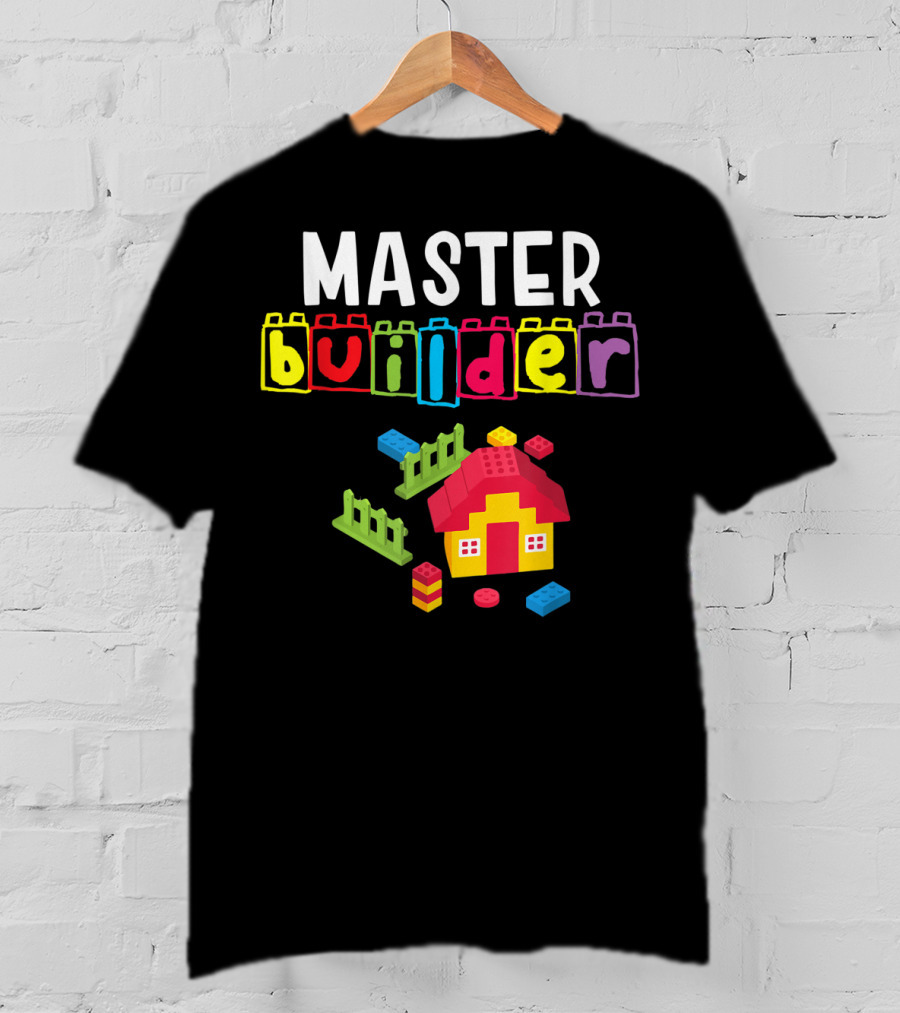 Master Builder Building Blocks House Creation T-Shirt