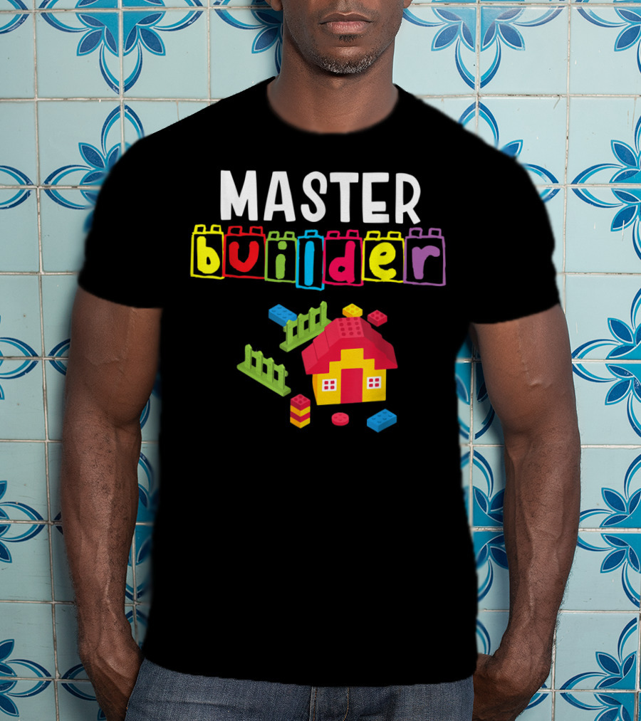 Master Builder Building Blocks House Creation T-Shirt