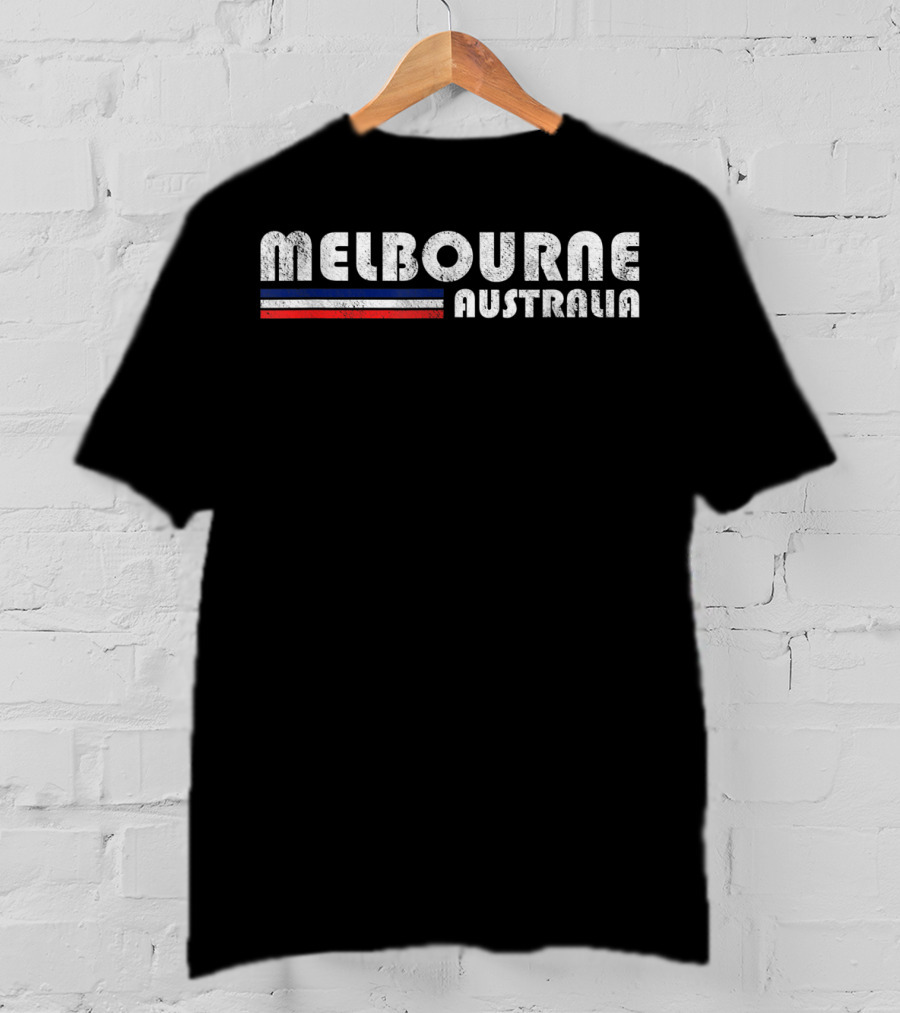 Melbourne Australia Vintage Travel T-Shirt