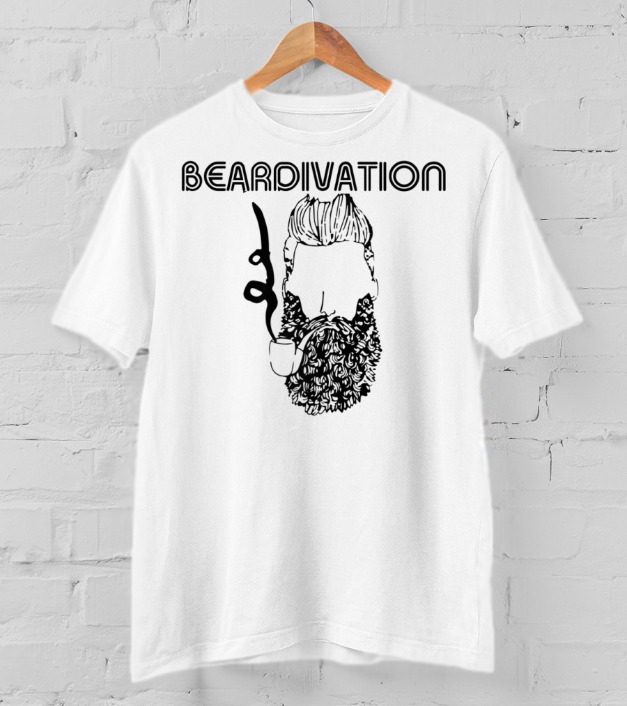 Beardivation Bearded Guy Smoking A Pipe T-Shirt
