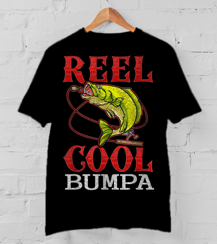 Mens Reel Cool Bumpa Fishing Lover Reel Cool Bumpa T-Shirt