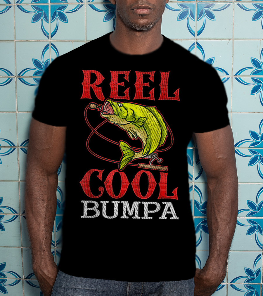 Mens Reel Cool Bumpa Fishing Lover Reel Cool Bumpa T-Shirt