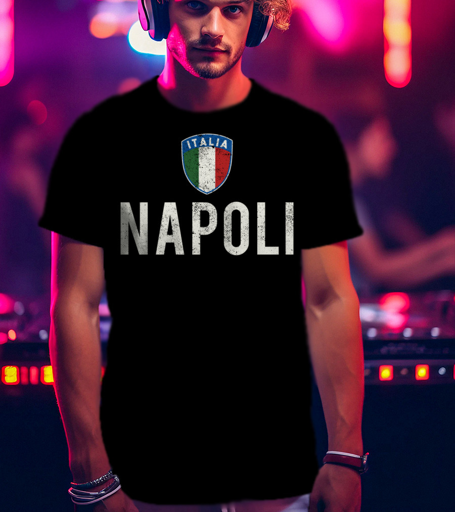 Napoli Italia Italian Flag Emblem Love Naples T-Shirt