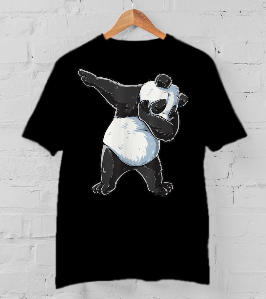 Panda Costume Dabbing Panda Dabbing Dance Pose T-Shirt